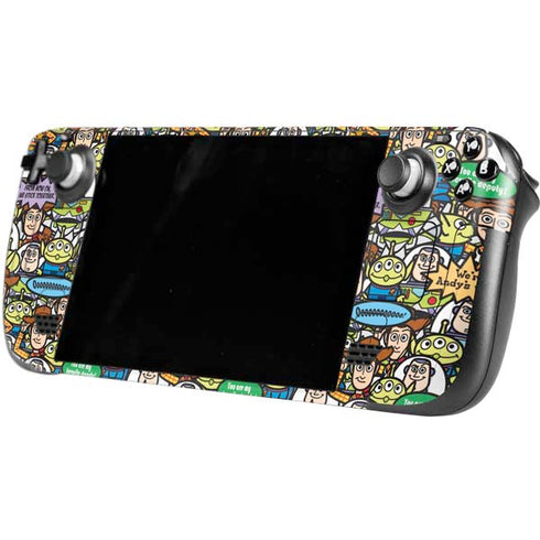 Disney Toy Story Characters Collage Pattern Steam Deck Handheld Gaming Computer Skin